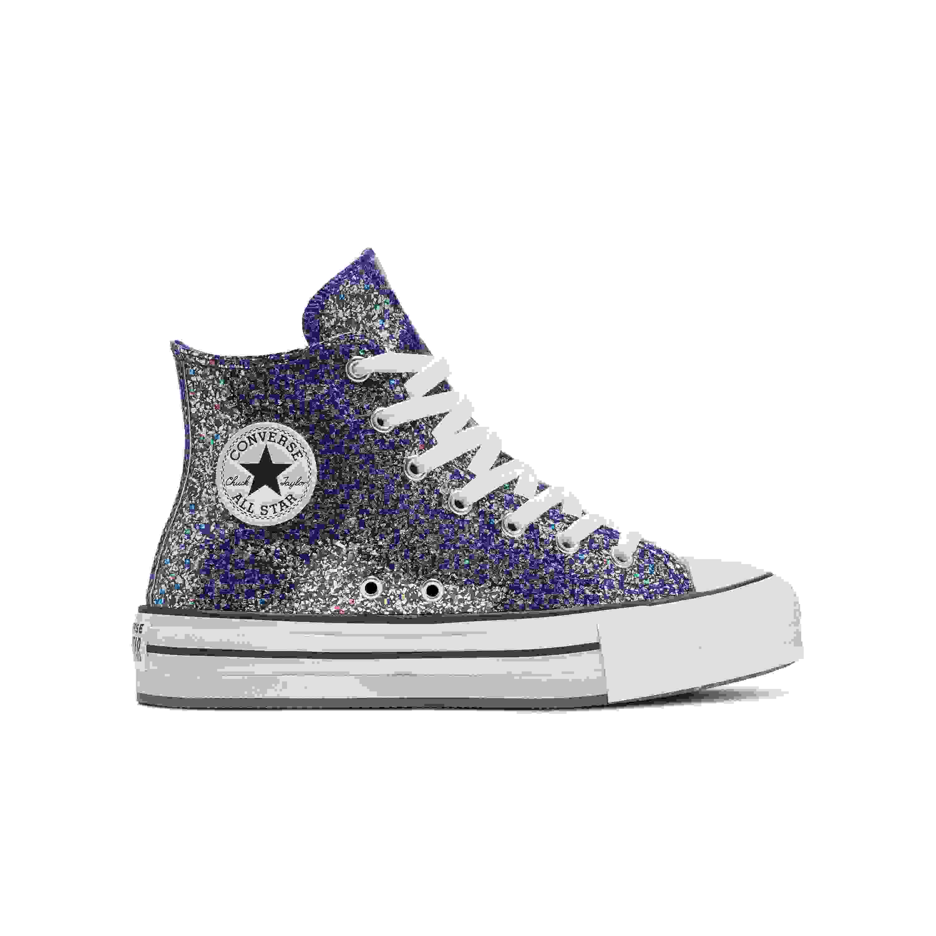 Converse Chuck Taylor All Star Eva Lift Grade School Girls' "Shinefetti" Shoe